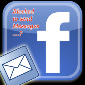 How to send message in Facebook when blocked ?