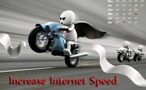 Increase internet speed in Windows