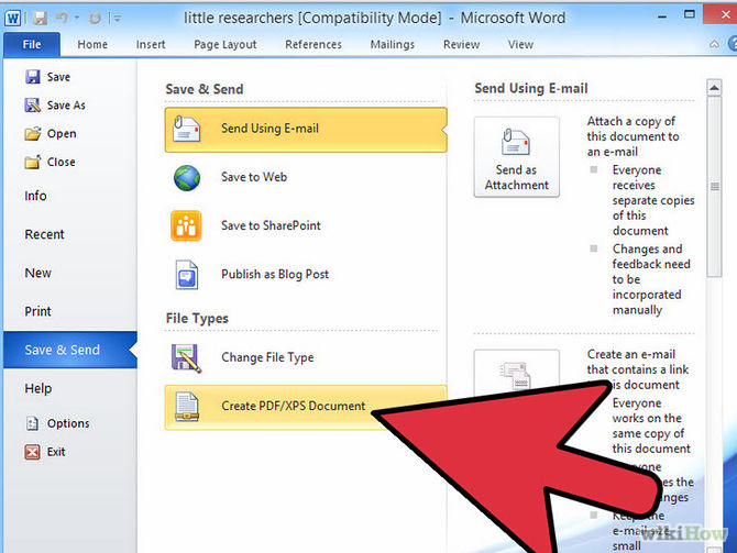 How To Convert Word To Pdf