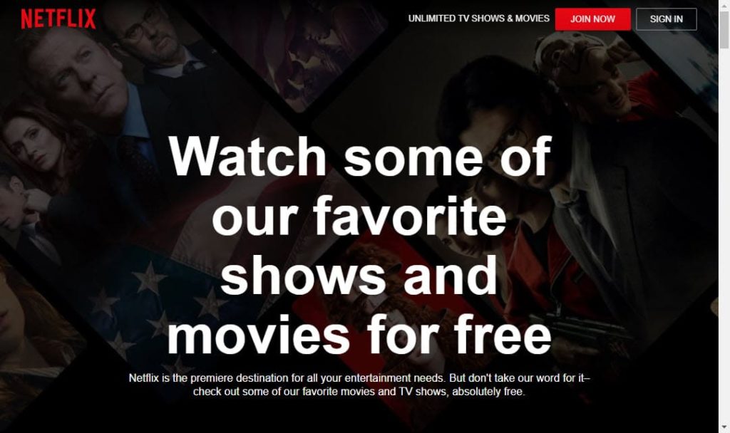 Netflix for free